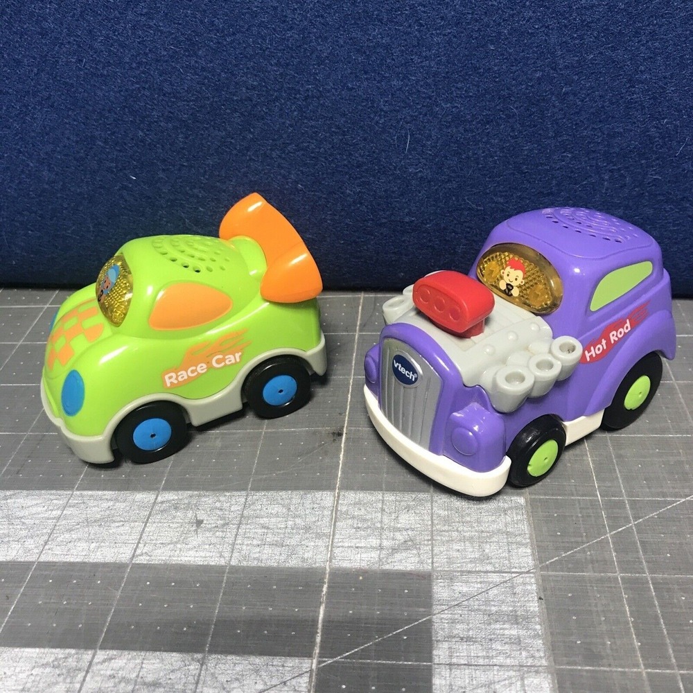 VTech Go! Go! Smart Wheels Ultimate Speedway, Race Car Hot Rod Only Lot Tested